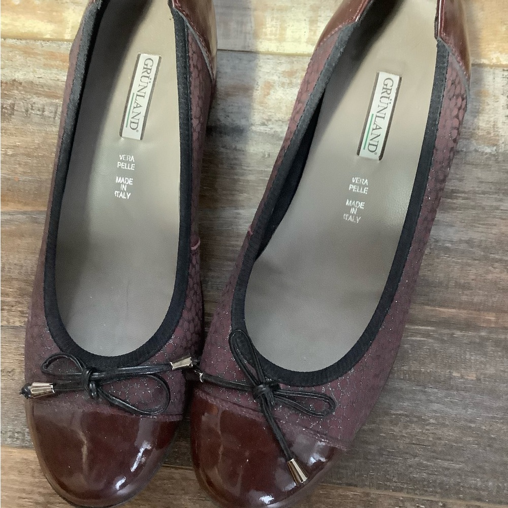 Women's Burgundy Shoes Grunland - Made in Italy